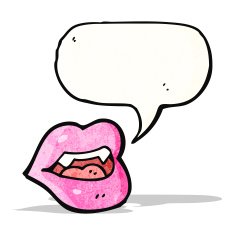 sexy cartoon lips N5