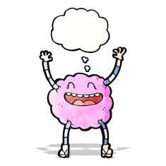 cartoon funny cloud monster