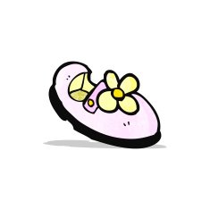 cartoon child's shoe