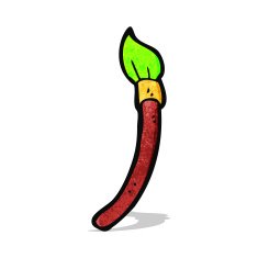 cartoon paint brush N18