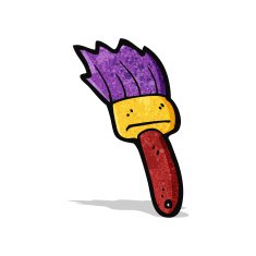 cartoon paint brush N19