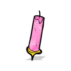 cartoon birthday cake candle N2