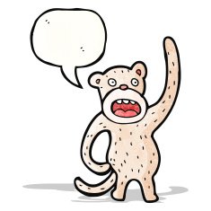 Funny Cartoon Monkey N23