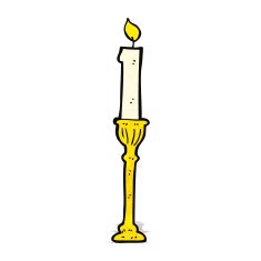 ornate candlestick cartoon