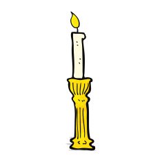 ornate candlestick cartoon N3