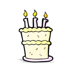 Cartoon Birthday Cake N39