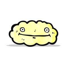 happy cartoon cloud N7