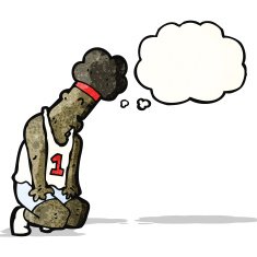 cartoon exhausted marathon runner N2