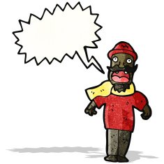 cartoon shouting man N18