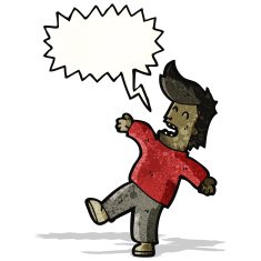 fainting man cartoon