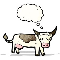 Cartoon Cow N44