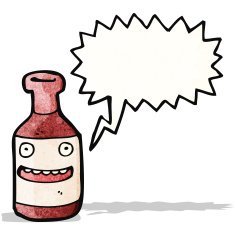 wine bottle cartoon character N2