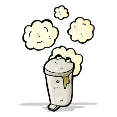 smelly old bin cartoon