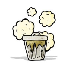 smelly old bin cartoon N3
