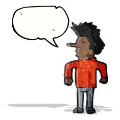 nosey man cartoon
