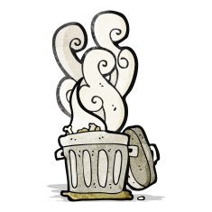 smelly old bin cartoon N4