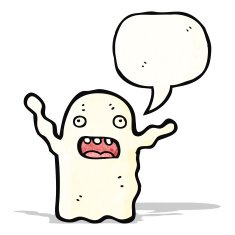 spooky ghost cartoon N14