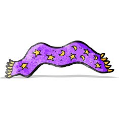 cartoon patterned scarf