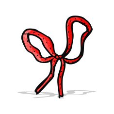 decorative ribbon bow cartoon N2