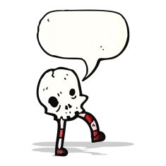skull cartoon character N4
