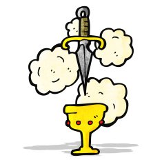 cup and dagger cartoon N3