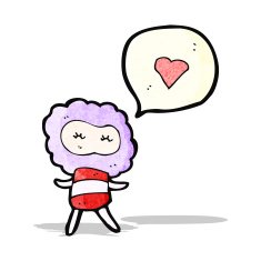 cartoon little cloud head creature N2