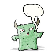cartoon little monster N27