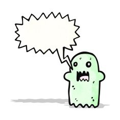 cartoon shrieking ghost N3