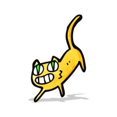cartoon grinning cat N2