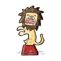 roaring lion cartoon