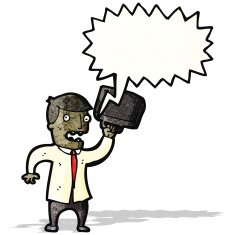 cartoon angry businessman N2