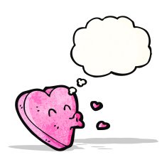 cartoon kissing heart symbol