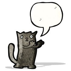 Black Cat Cartoon N24