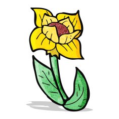 cartoon flower N96