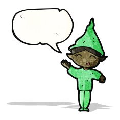 Cartoon Christmas Elf N54