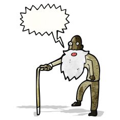 cartoon old man N11