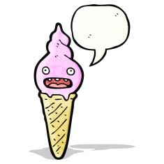 ice cream cone cartoon character N7