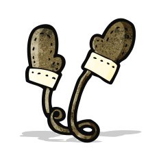 Cartoon Winter Mittens N2