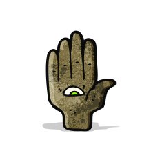 all seeing eye hand cartoon N2