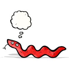cartoon slithering snake N6