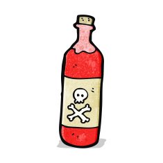 Cartoon Poison Bottle N13