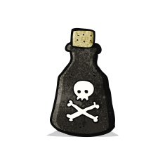 Cartoon Poison Bottle N14