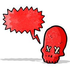 spooky skull cartoon N4