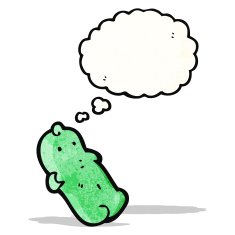 candy with thought bubble cartoon N2