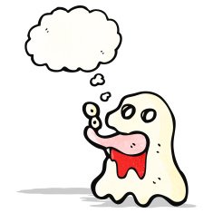 gross cartoon ghost