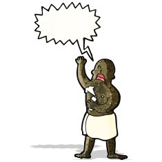 cartoon man in towel singing