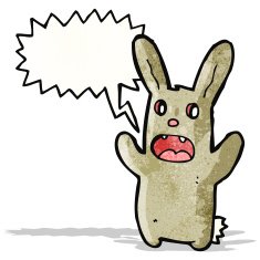 spooky cartoon rabbit
