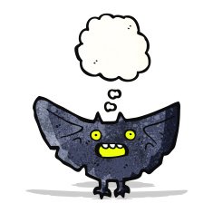 cartoon halloween bat N11