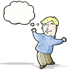 cartoon effeminate man