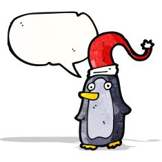 Cartoon penguin N28